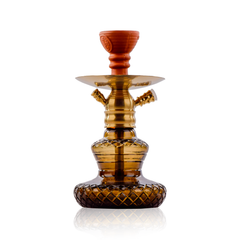 COCOYAYA X4 Carafe Hookah - Gold Stem & Brown Base