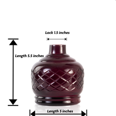 COCOYAYA X Series Hookah Glass Replacement Base Only - Purple