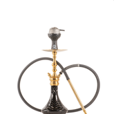 COCOYAYA Simba Hookah with Bag - Gold Stem & Black Base