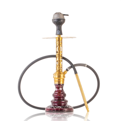 COCOYAYA Valeria Hookah with Bag - Golden