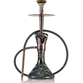 COCOYAYA Baku Cigar Hookah - Bronze Stem & Aqua Base