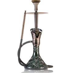 COCOYAYA Baku Cigar Hookah - Bronze Stem & Aqua Base