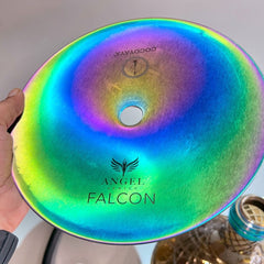 COCOYAYA Falcon Hookah - Rainbow Stem & Grey Base