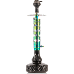 COCOYAYA Vivanta Hookah (Ferro Series) - Rainbow Stem & Black Base