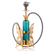 COCOYAYA Flamingo Hookah - Golden & Green Base