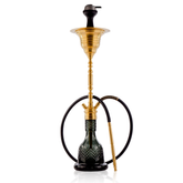 COCOYAYA Gamaliya Hani Hookah - Golden Stem & Emerald Green Base