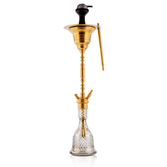 COCOYAYA Gamaliya Hani Hookah - Golden Stem & Grey Base