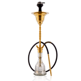 COCOYAYA Gamaliya Hani Hookah - Golden Stem & Grey Base