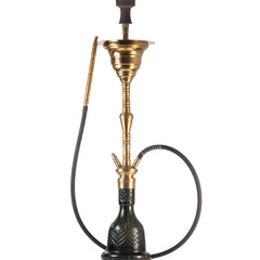 COCOYAYA Gamaliya Arabia Grande Hookah - Gold Stem & Emerald Green Base