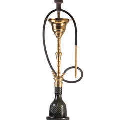 COCOYAYA Gamaliya Arabia Grande Hookah - Gold Stem & Emerald Green Base