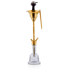 COCOYAYA Gamaliya Hani Hookah - Golden Stem & Transparent Base