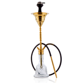 COCOYAYA Gamaliya Hani Hookah - Golden Stem & Transparent Base