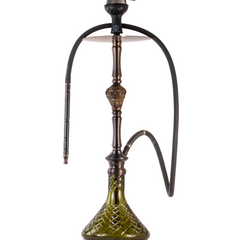 COCOYAYA Jungle Series Wild Jo Hookah - Bronze (Green Base)