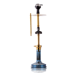COCOYAYA Jungle Series Ironman Hookah - Gold (Blue Base)