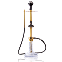 COCOYAYA Jungle Series Ironman Hookah - Gold (Transparent Base)