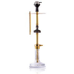 COCOYAYA Jungle Series Ironman Hookah - Gold (Transparent Base)