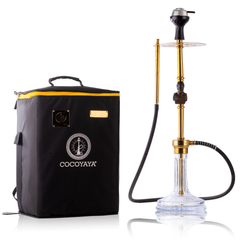 COCOYAYA Jungle Series Robocop Hookah - Gold (Transparent Base)