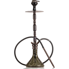 COCOYAYA King Series Brando Hookah - Bronze Stem & Grey Base