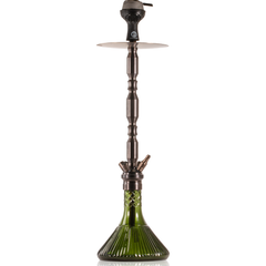COCOYAYA King Series Brando Hookah - Bronze Stem & Green Line Base