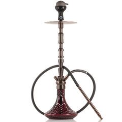 COCOYAYA King Series Dario Hookah - Bronze Stem & Purple CGB Base