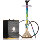 COCOYAYA King Series Brando Hookah - Rainbow Stem & Grey Base