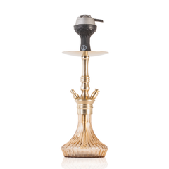 COCOYAYA Madrid Hookah with Bag - Gold Stem & Gold Base