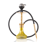 COCOYAYA Milan Hookah with Bag - Gold Stem & Golden Base