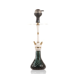 COCOYAYA Mirza Hookah with Bag - Gold Stem & Aqua Base
