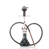 COCOYAYA Mirza Hookah with Bag - Bronze Stem & Emerald Green Base