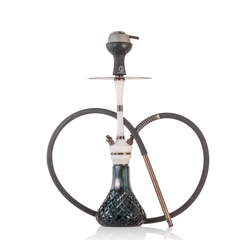 COCOYAYA Mirza Hookah with Bag - Bronze Stem & Emerald Green Base