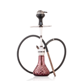 COCOYAYA Mirza Hookah with Bag - Bronze Stem & Purple Base