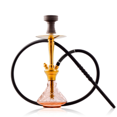COCOYAYA Pablo Hookah - Gold Stem & Pink Base