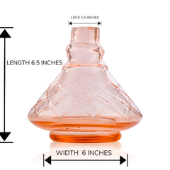 COCOYAYA X Series Hookah Glass Replacement Base Only - Pink