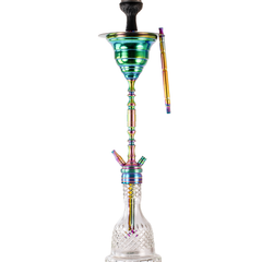 COCOYAYA Gamaliya Hani Hookah - Rainbow Stem & Transparent Base