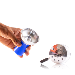SB Chillum with Dot Design HMD for Hookah - Blue
