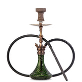 COCOYAYA Simba Hookah - Bronze Finish with Green Base