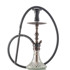COCOYAYA Simba Hookah - Bronze Stem & Transparent Base