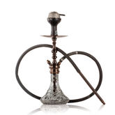 COCOYAYA Simba Hookah with Bag - Bronze Stem & Stryker Transparent Black Base