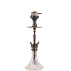 COCOYAYA Simba Hookah with Bag - Bronze Stem & Transparent Base
