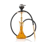 COCOYAYA Simba Hookah with Bag - Gold Stem & Amber Base