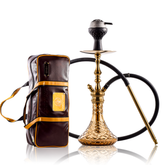 COCOYAYA Simba Hookah with Bag - Golden (Gold Base)
