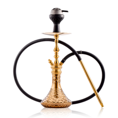 COCOYAYA Simba Hookah with Bag - Golden (Gold Base)
