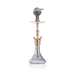 COCOYAYA Simba Hookah with Bag - Champagne Stem & Transparent Base
