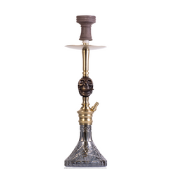 COCOYAYA Skull Dusk Bohemian Hookah - Gold Stem & Grey Base