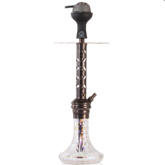 COCOYAYA Valeria Carter Hookah - Bronze Stem & Transparent Base