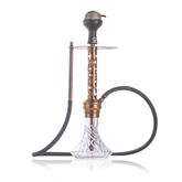 COCOYAYA Valeria Plus Hookah with Bag - Bronze Stem & Transparent Base