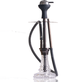 COCOYAYA Vasco Hookah with Bag - Bronze Stem & Transparent Base