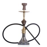 COCOYAYA Wild Jo Bohemian Hookah - Gold Stem & Grey Base