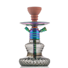 COCOYAYA X4 Hookah - Rainbow Stem & Grey Base