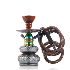 COCOYAYA X6 Hookah - Rainbow Stem & Grey Base